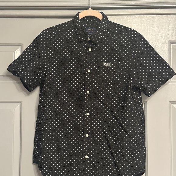 Polo Ralph Lauren Other - Boys Polo by Ralph Lauren Black Short Sleeve with White Skull & Crossbones - GUC